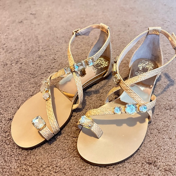 Vince Camuto Jeweled Strap Sandals -size 6M - Picture 1 of 8